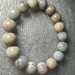 Gorgeous 12MM Colorful Ocean Jasper Natural Crystal Bracelet